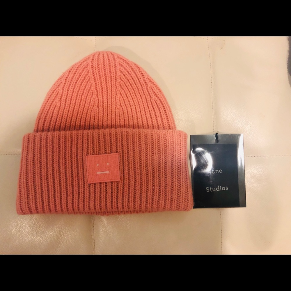 Acne Studios Pansy Rib Knit Beanie